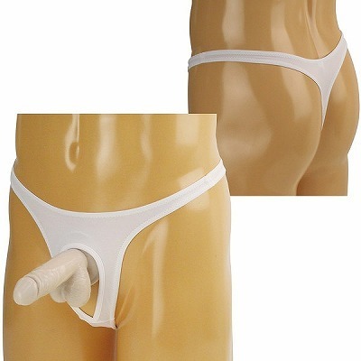 2wayストレッチフロントオープンTバック ホワイト(ランジェリー)