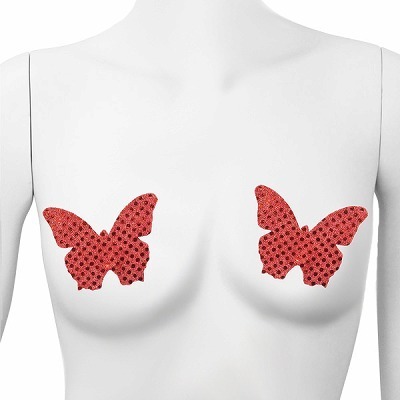 chu−U−chu バタフライニップレス グリッターレッド(コスチューム)