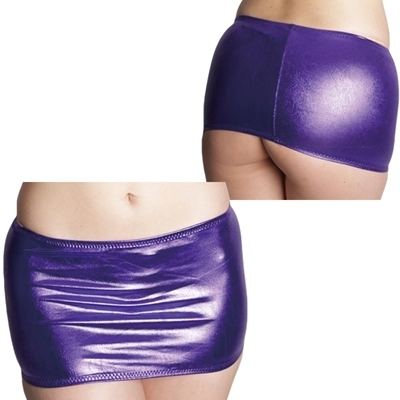 キラキラメタリックタイトスカート パープル(コスチューム)