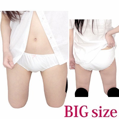 綿パンツ(ロリパン) ピンクリボン BIG(コスチューム)