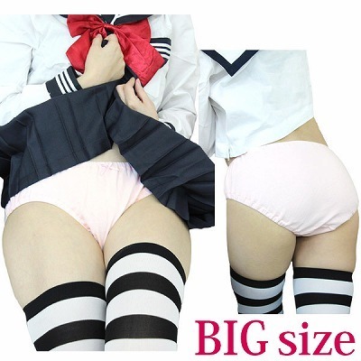 綿パンツ(ロリパン) ピンクリボン BIG(コスチューム)
